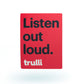 Trulli Listen Out Loud Square Sticker Pack